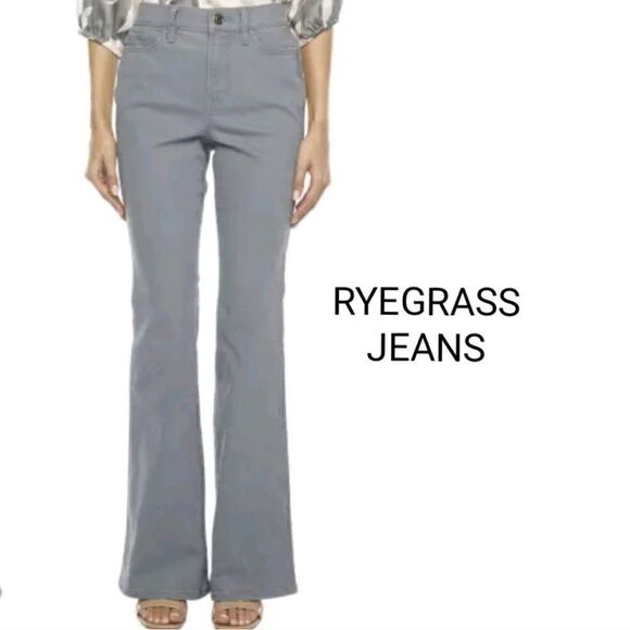 Ryegrass High-Waisted Semi-Flare grey Jeans size 4 - Picture 1 of 10
